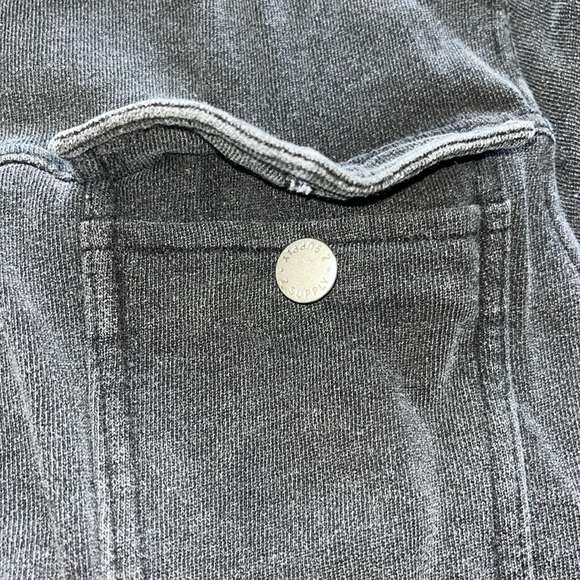 #80 Gray/Black Wash Button Up Jacket Size Medium - Picture 7 of 10